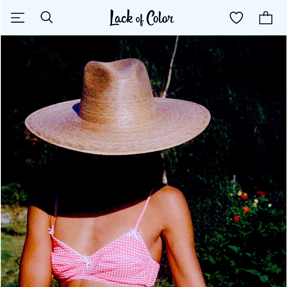 Lack of color L-XL Palma wide fedora